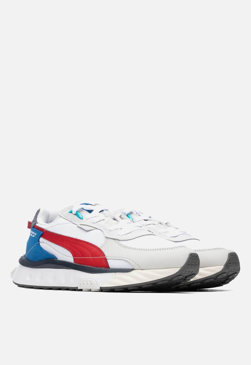 PUMA - Wild rider layers - puma white-urban red