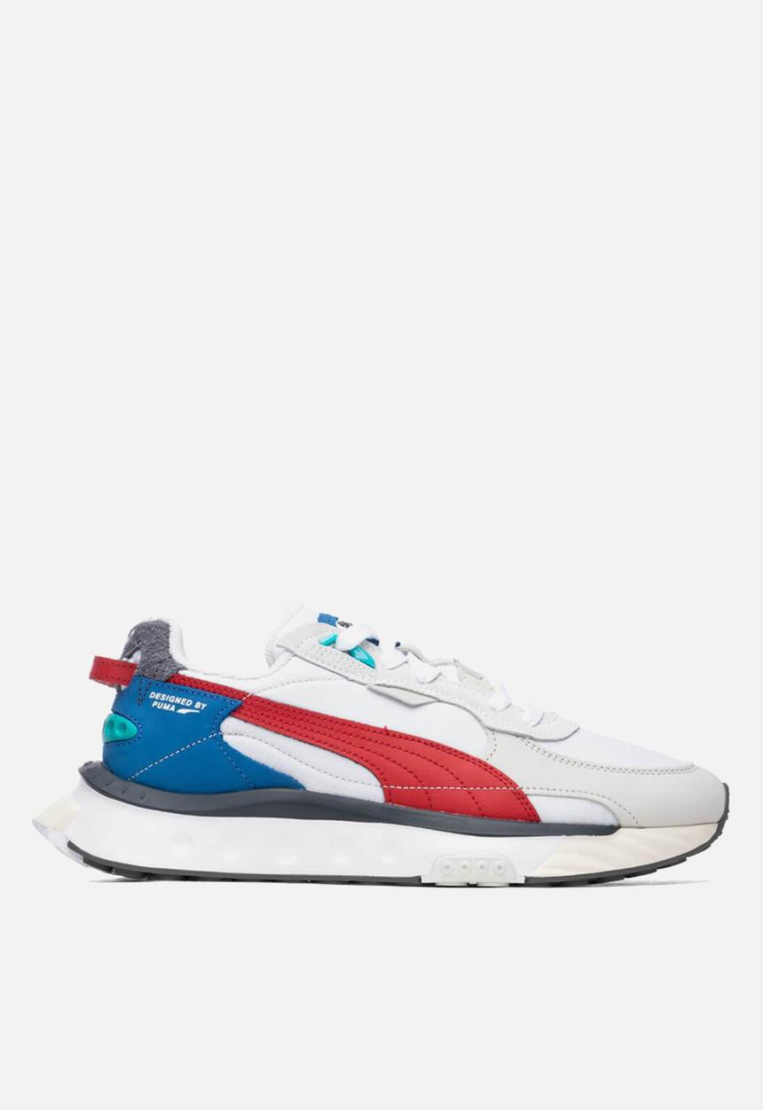 PUMA - Wild rider layers - puma white-urban red