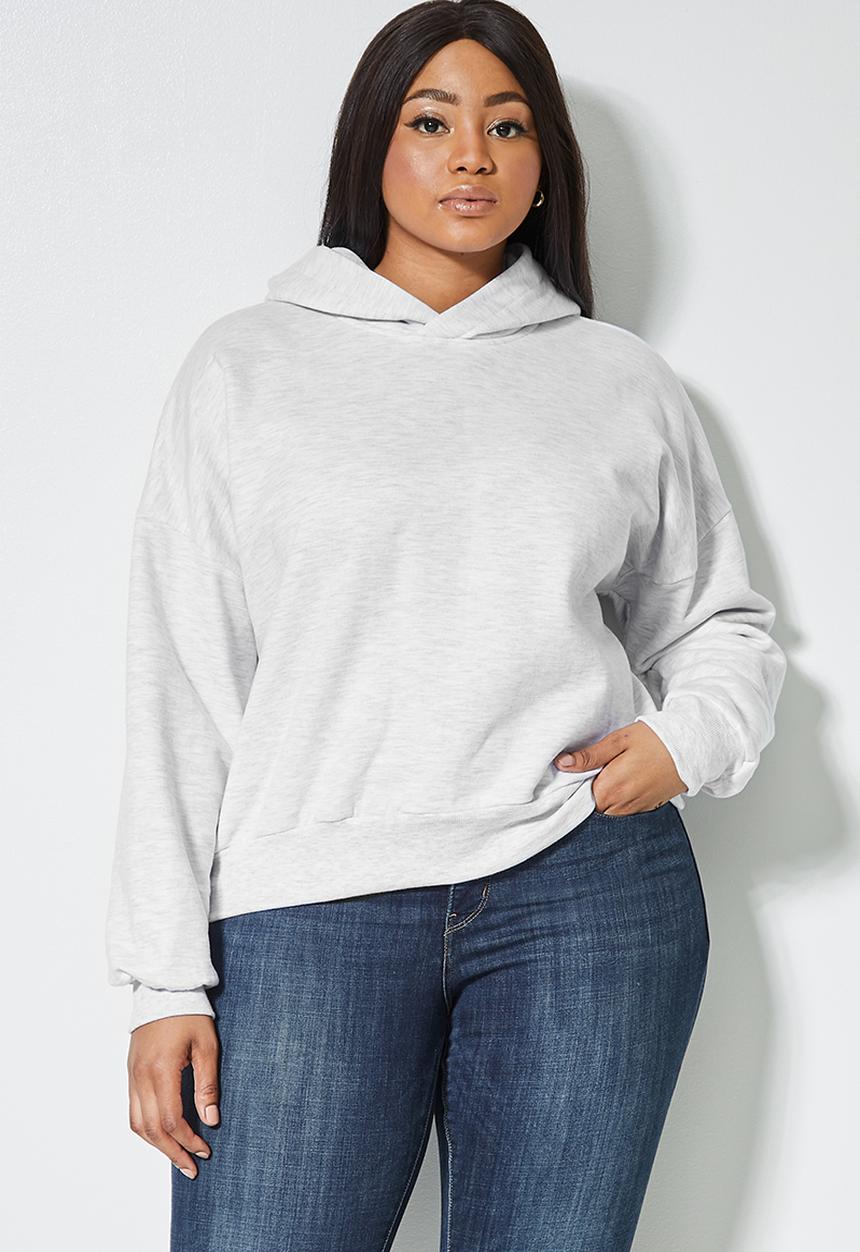 Superbalist - Crop hoodie - grey 