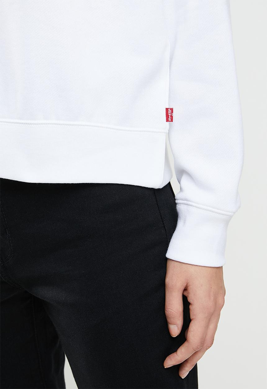 Levi’s® - Graphic everyday crew love fleece - white