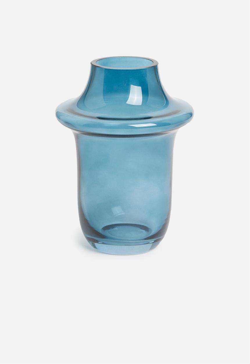 Present Time - Prestige glass vase - dark blue