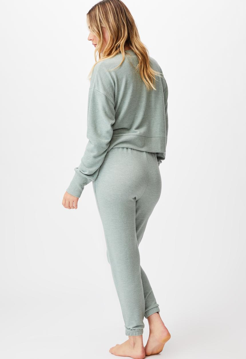 Cotton On - Super soft long sleeve crew - desert sage