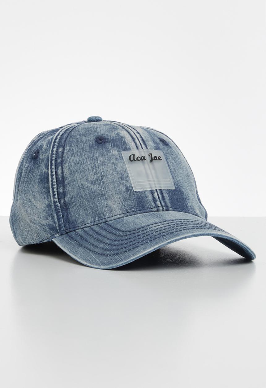 Aca Joe - Mens aca joe acid washed cap - blue 