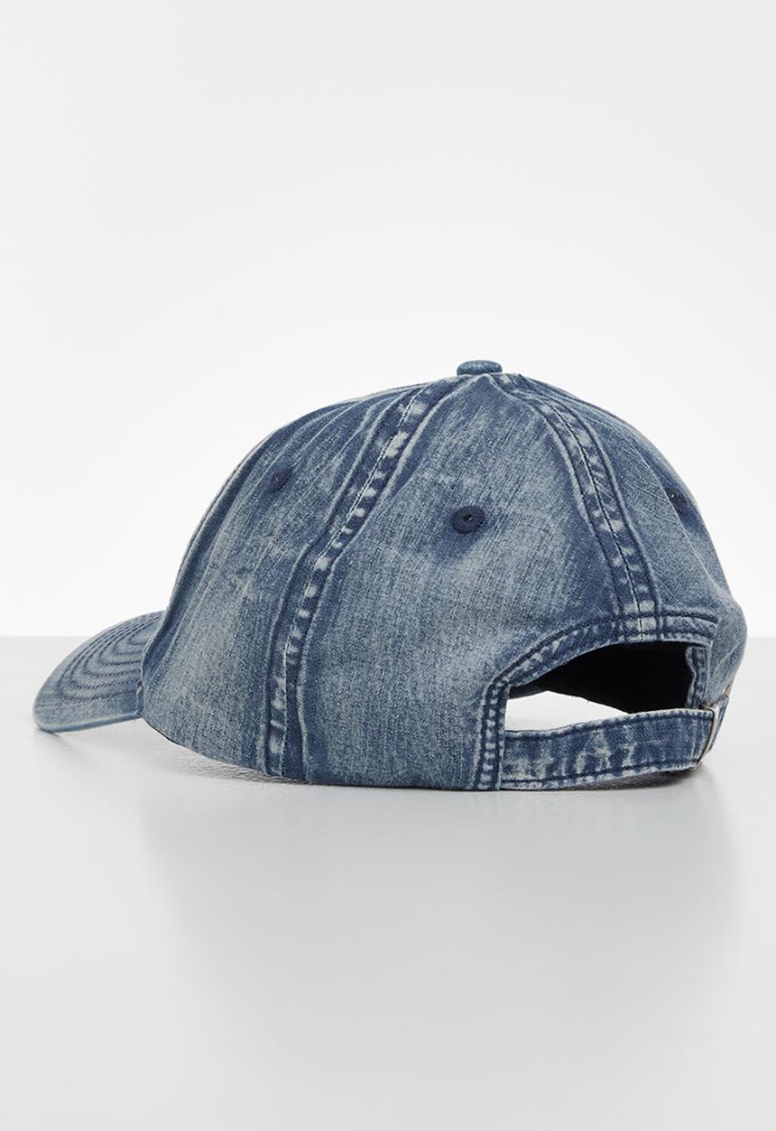 Aca Joe - Mens aca joe acid washed cap - blue 
