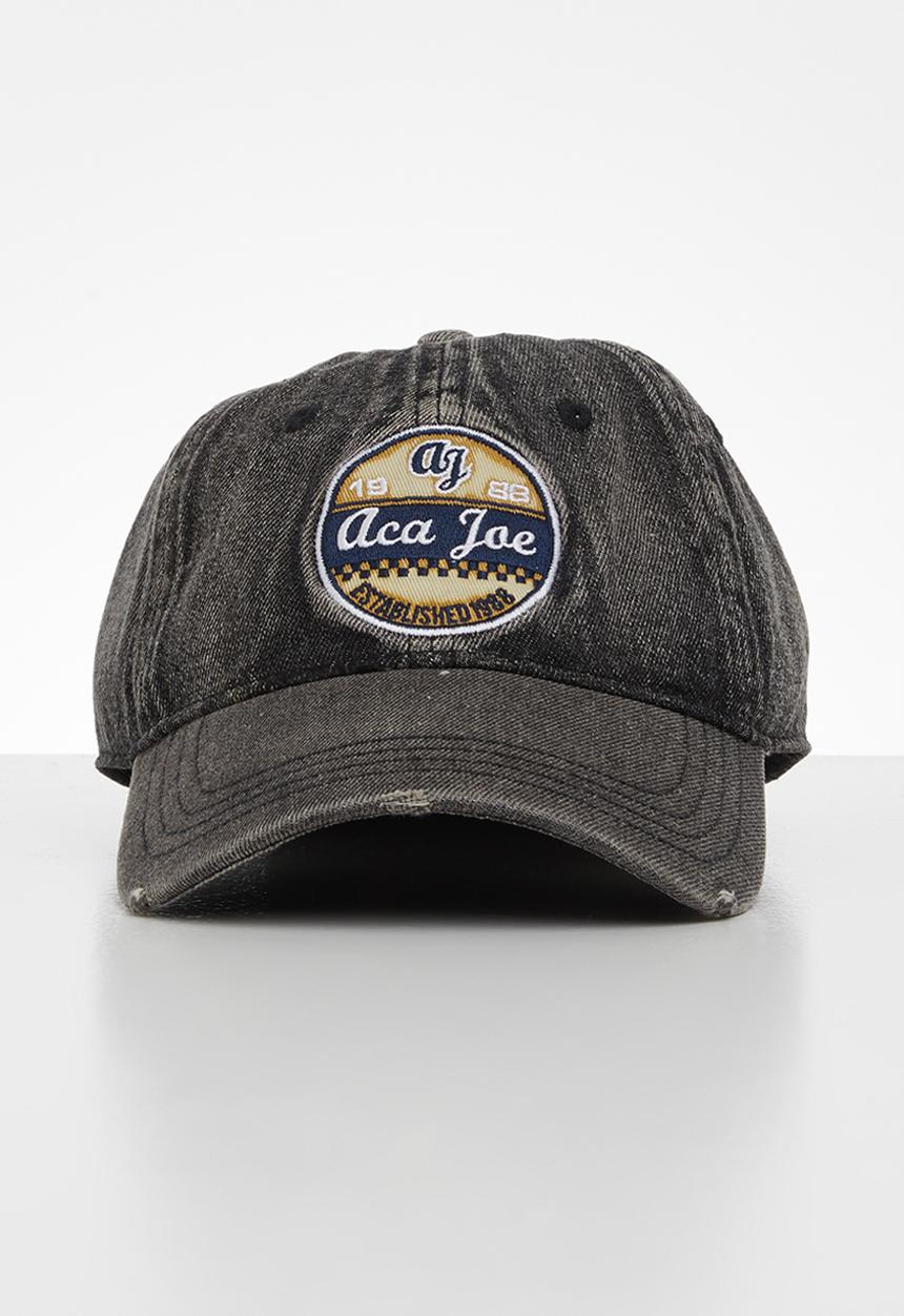 Aca Joe - Mens aca joe denim wash cap - black denim