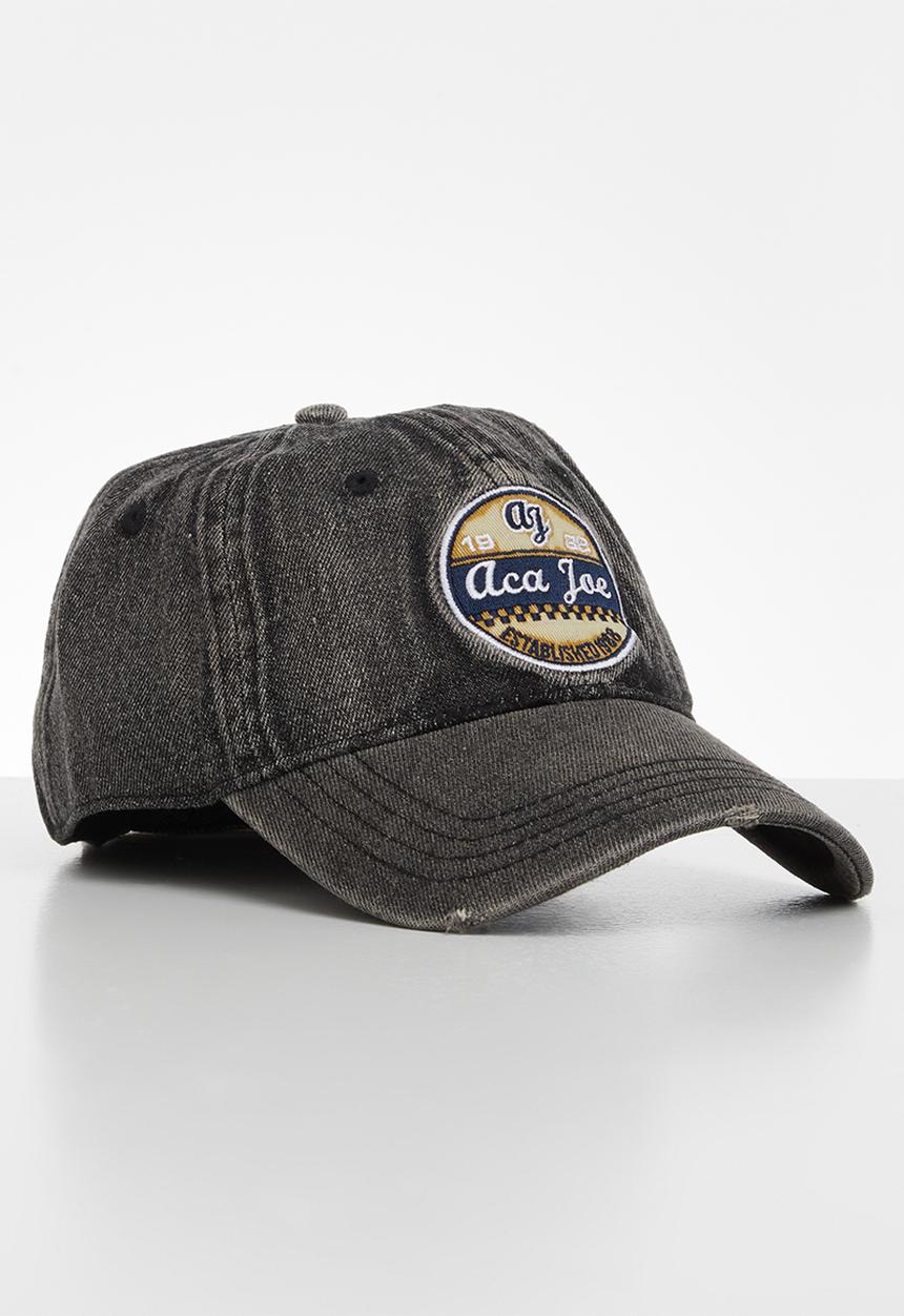 Aca Joe - Mens aca joe denim wash cap - black denim