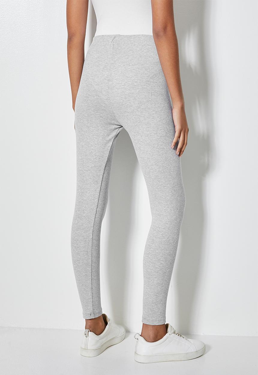 Superbalist - 7/8 rib leggings - grey