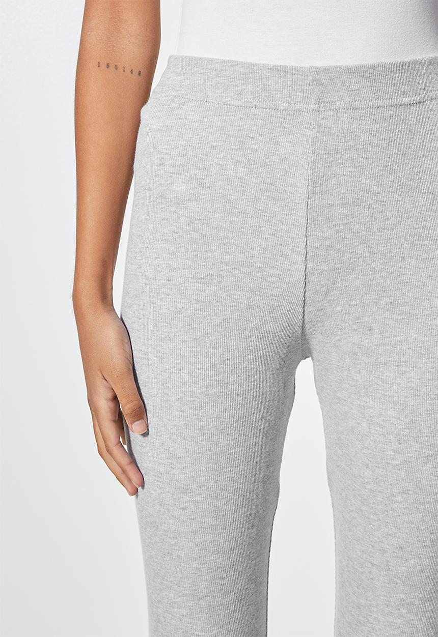 Superbalist - 7/8 rib leggings - grey