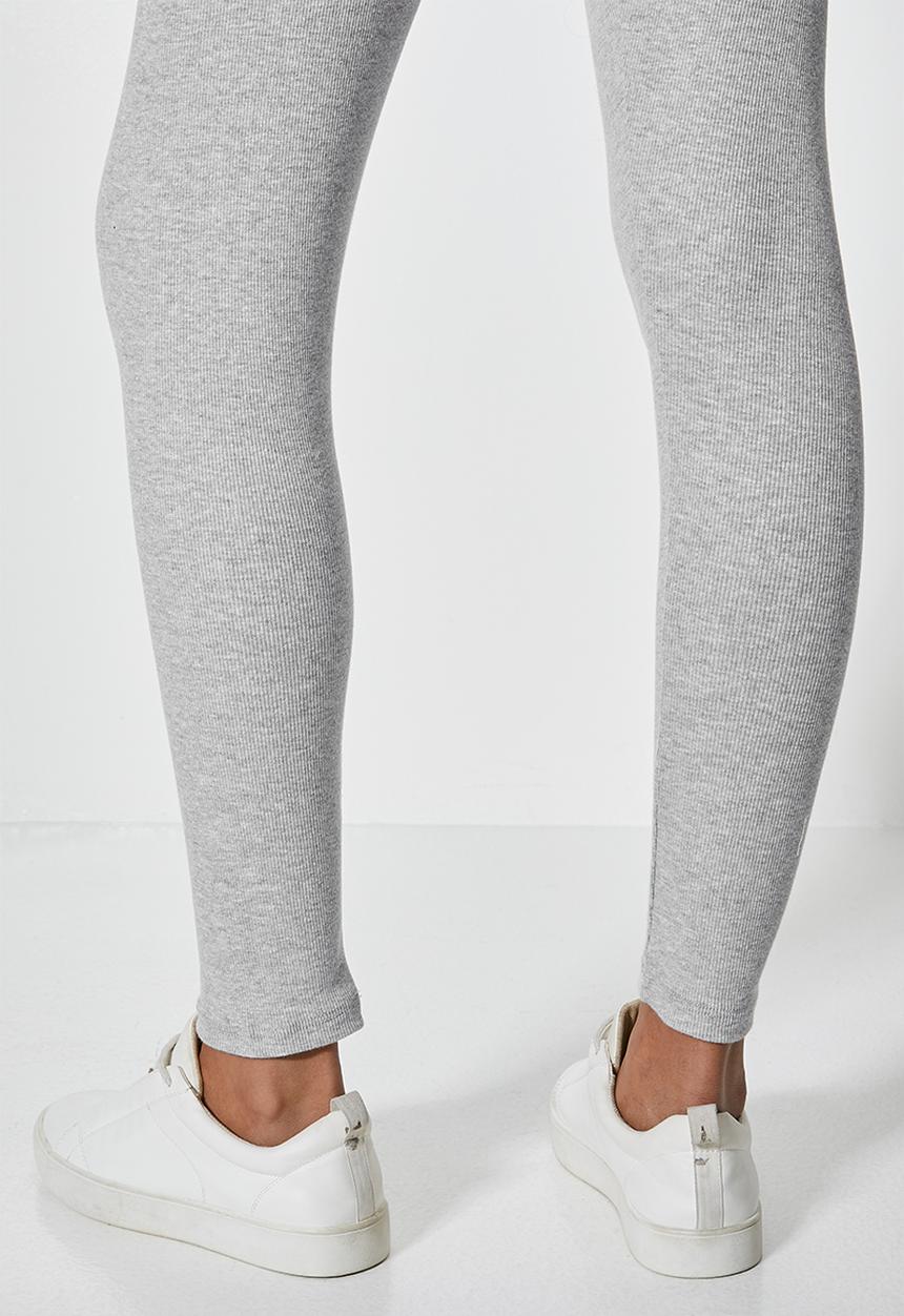 Superbalist - 7/8 rib leggings - grey