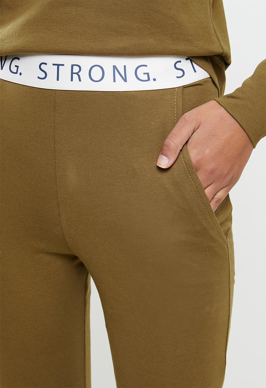 STRONG by T-Shirt Bed Co. - Ladies jogger - moss