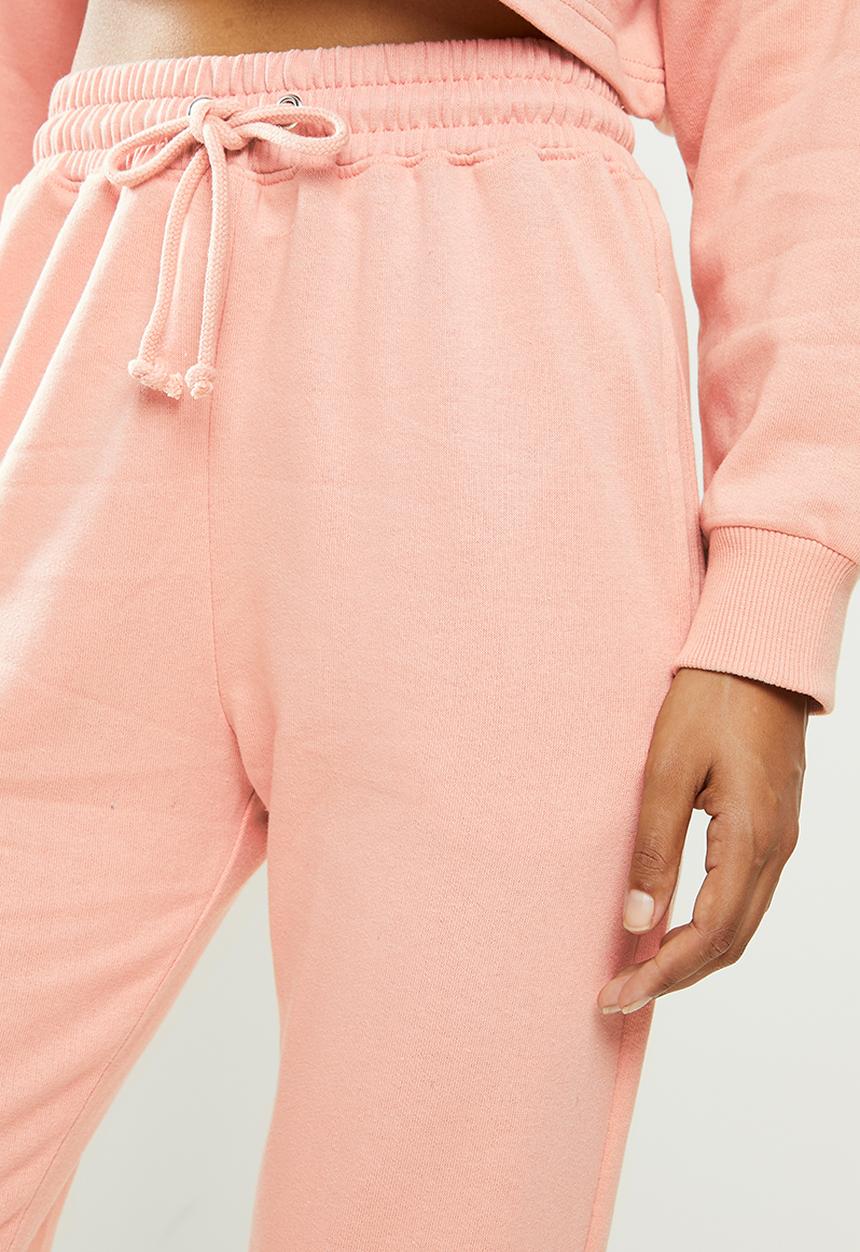 Missguided - Petite off shoulder sweat and jogger set - rose
