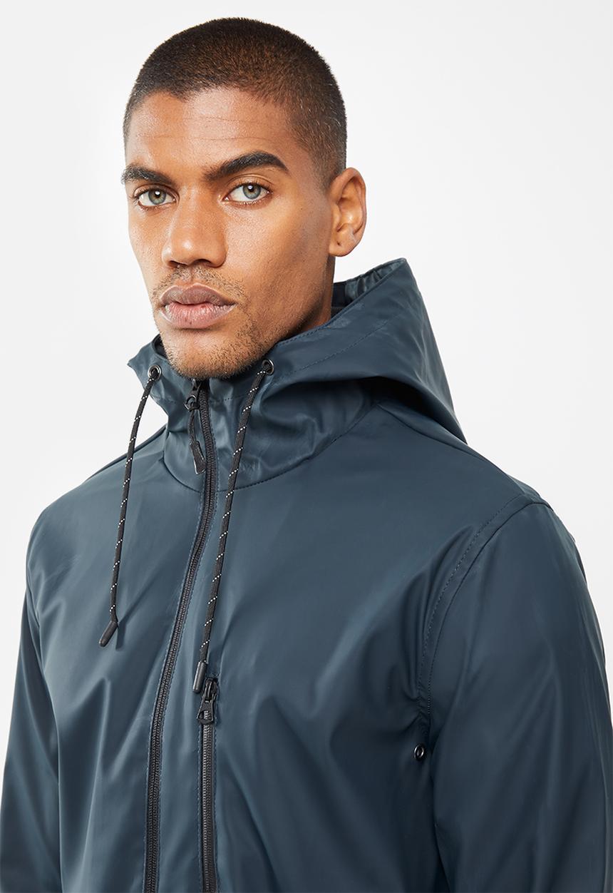 Brave Soul - Cheetham hooded parka - navy