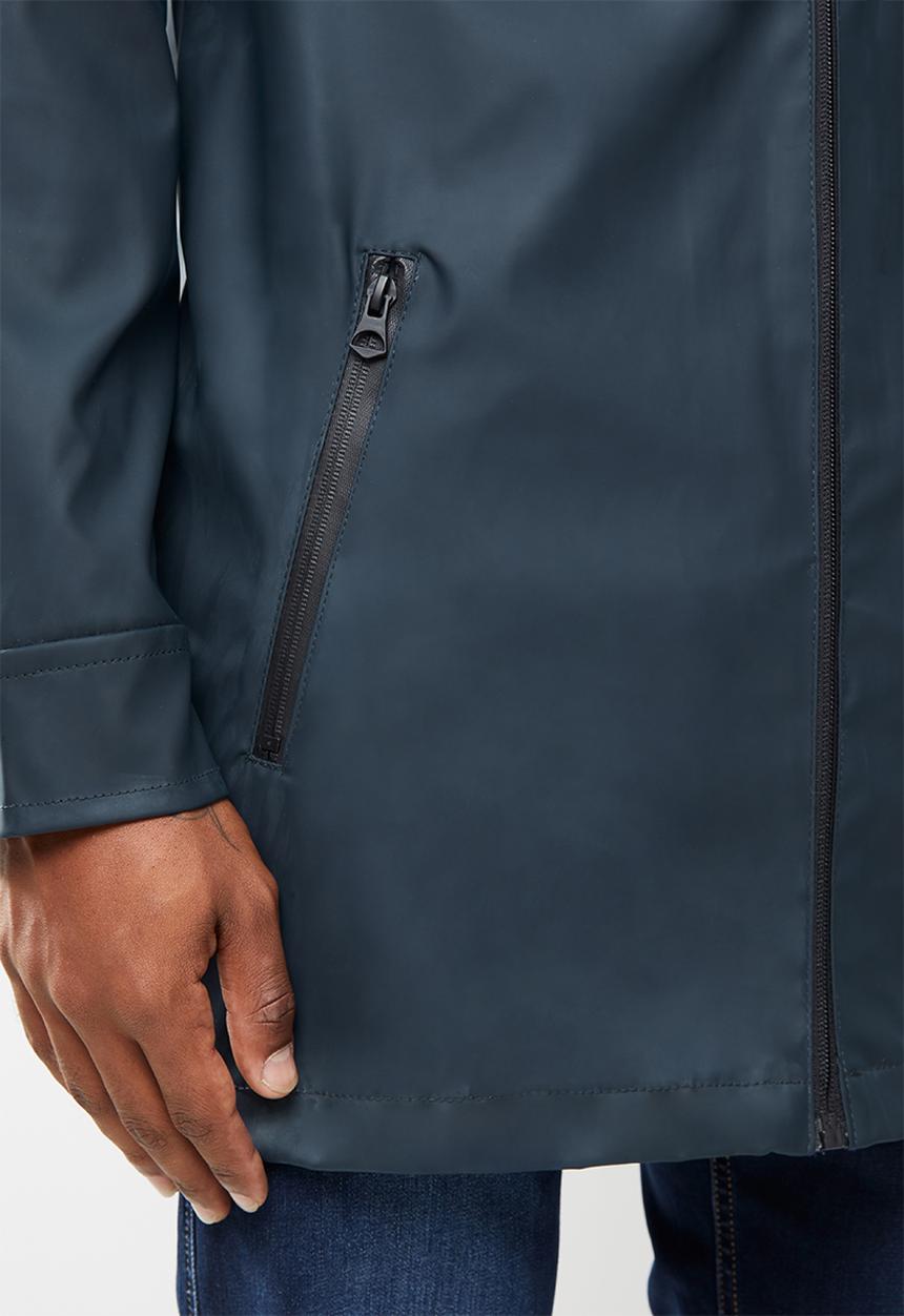 Brave Soul - Cheetham hooded parka - navy