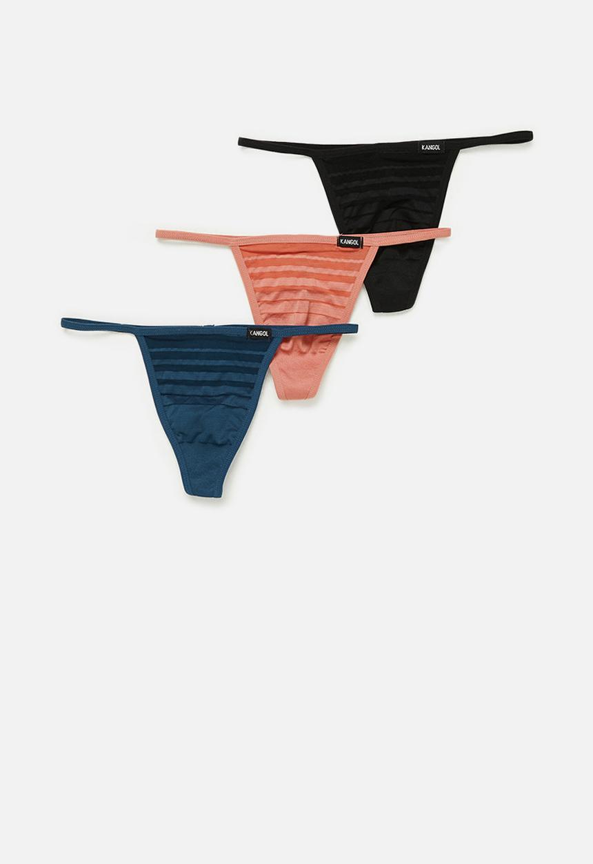 KANGOL - 3 Pack seamless T-string - multi 