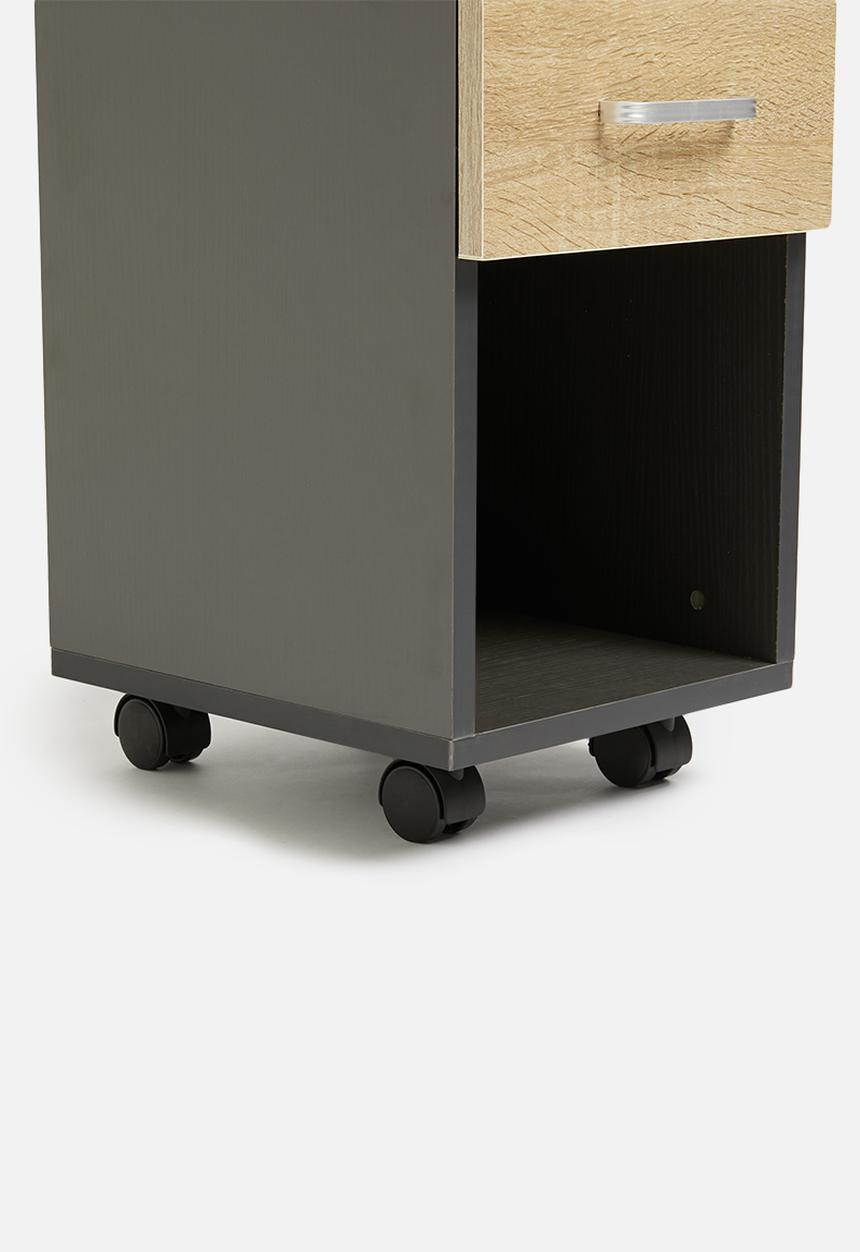 Fine Living - Payton desk & storage - brown