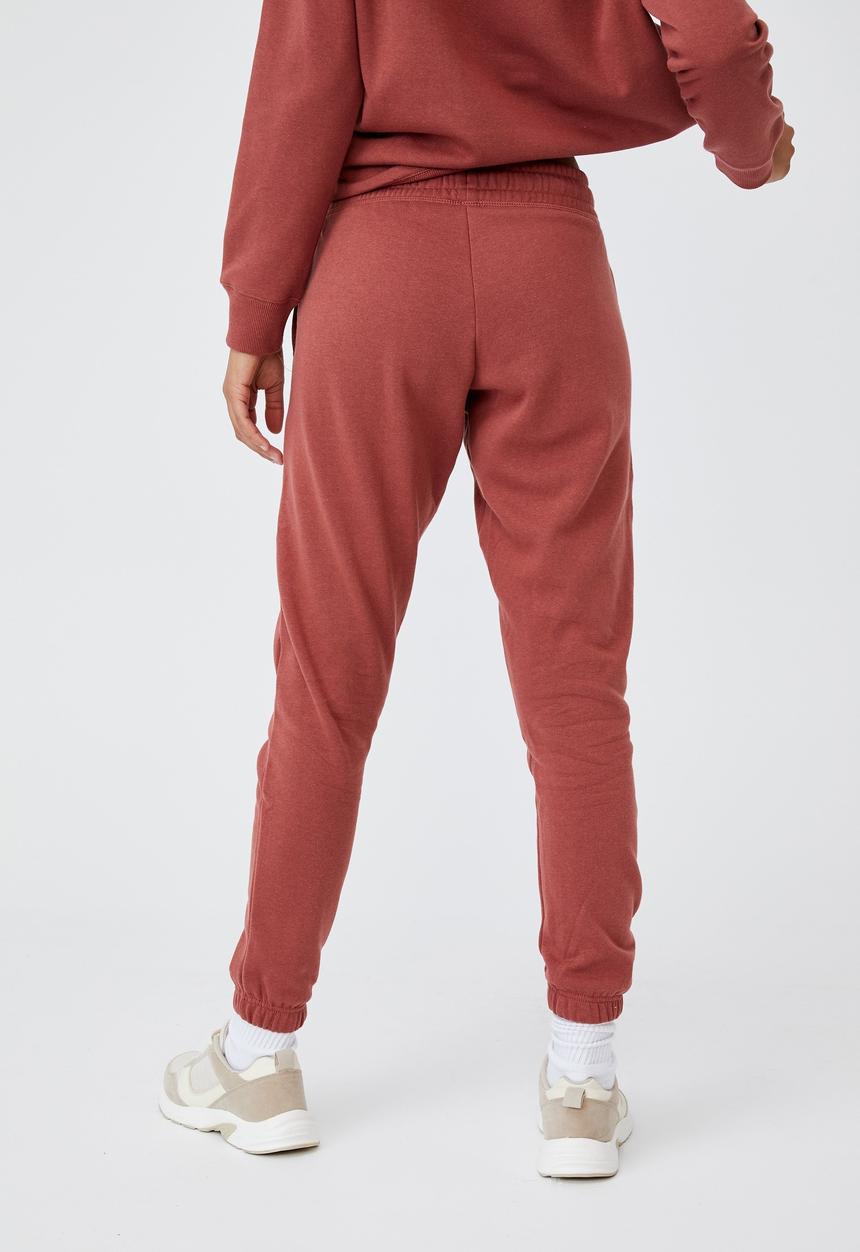 Cotton On - Lifestyle gym track pant - chestnut