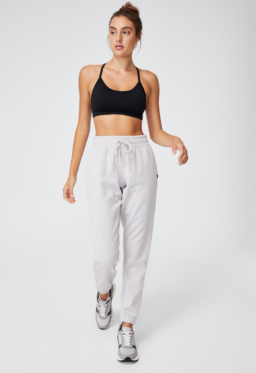 Cotton On - Lifestyle gym track pant - dove grey