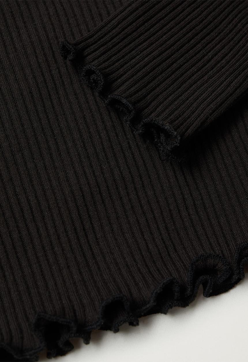 MANGO - Sky tee - black