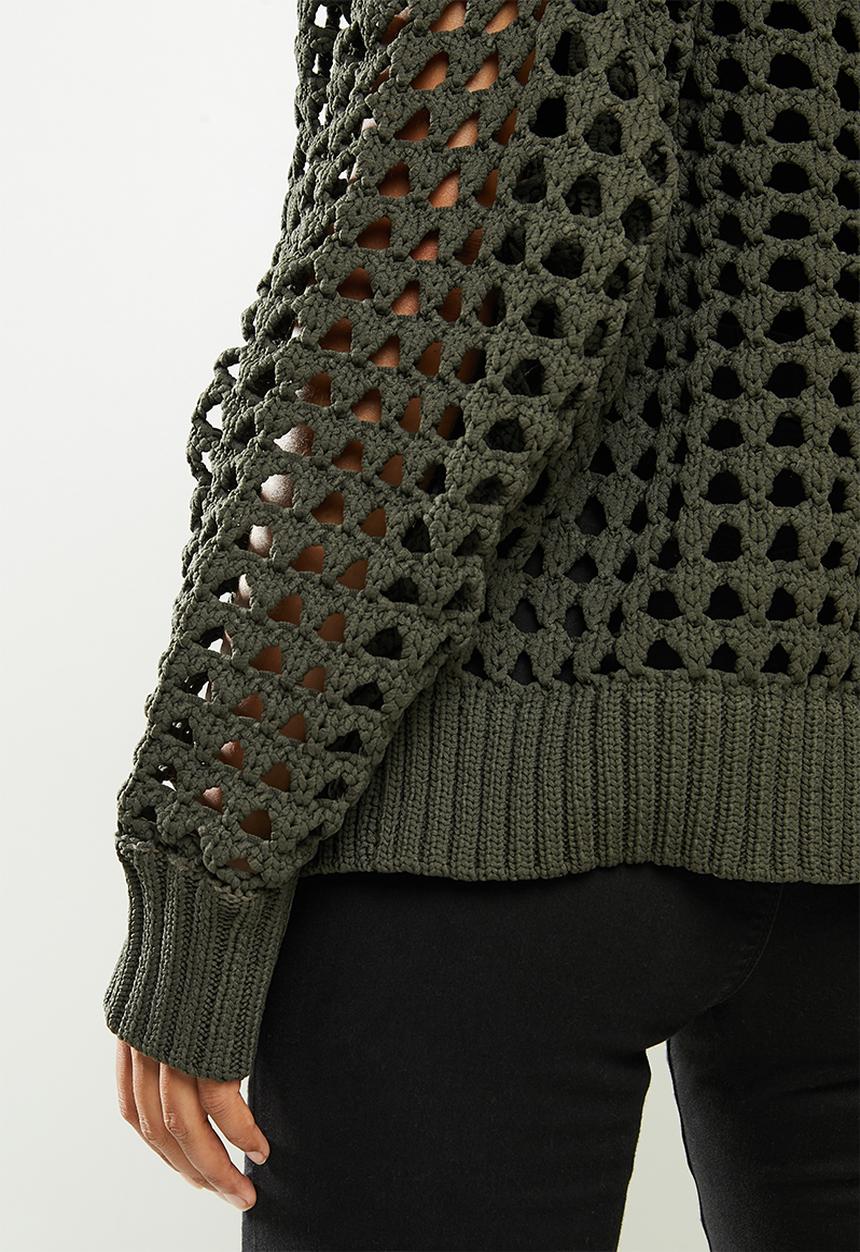 Glamorous - Petite knitted top - khaki