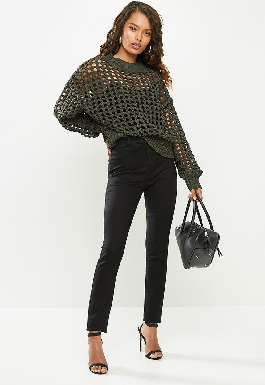 Glamorous - Petite knitted top - khaki