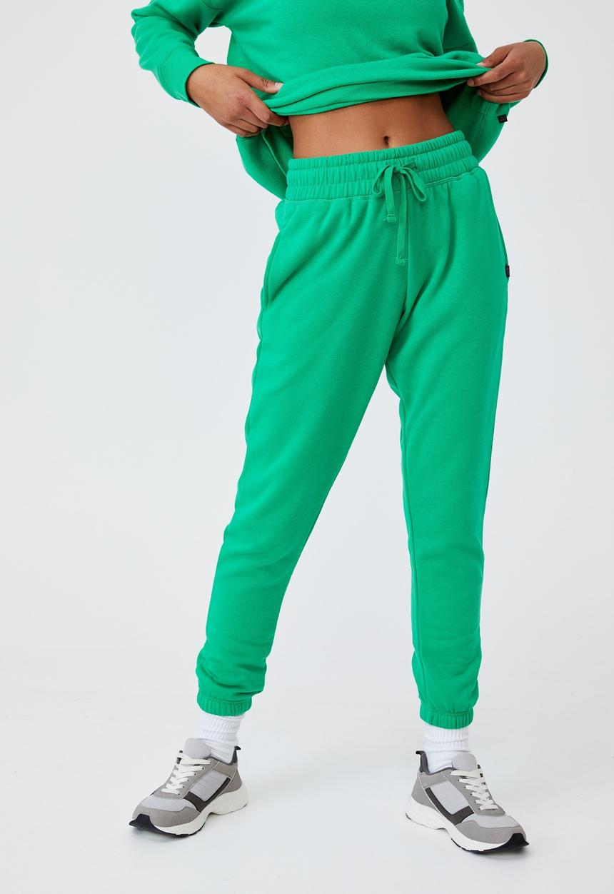Cotton On - Lifestyle gym track pant - green emerald