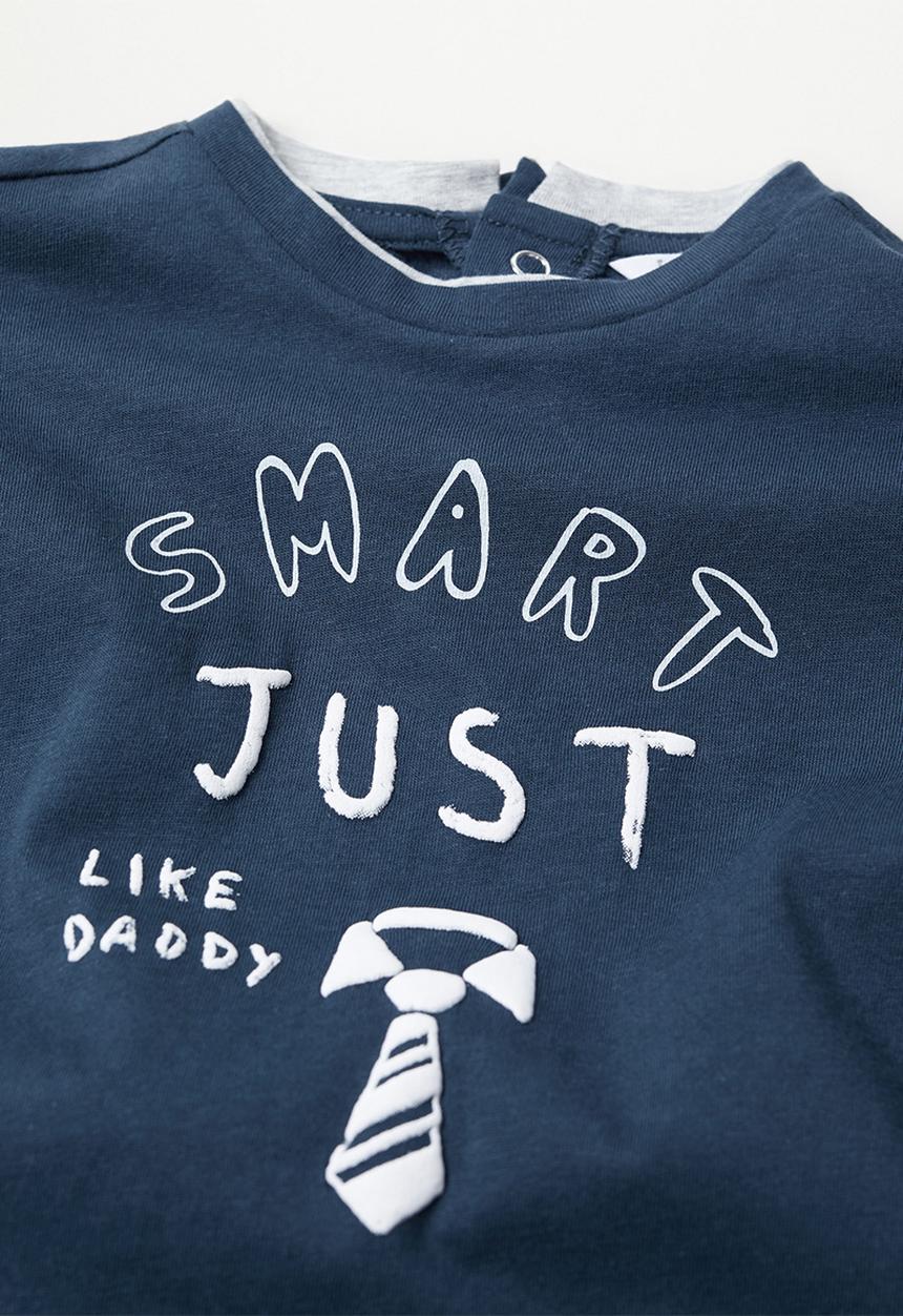 MANGO - Smart long sleeve tee - navy