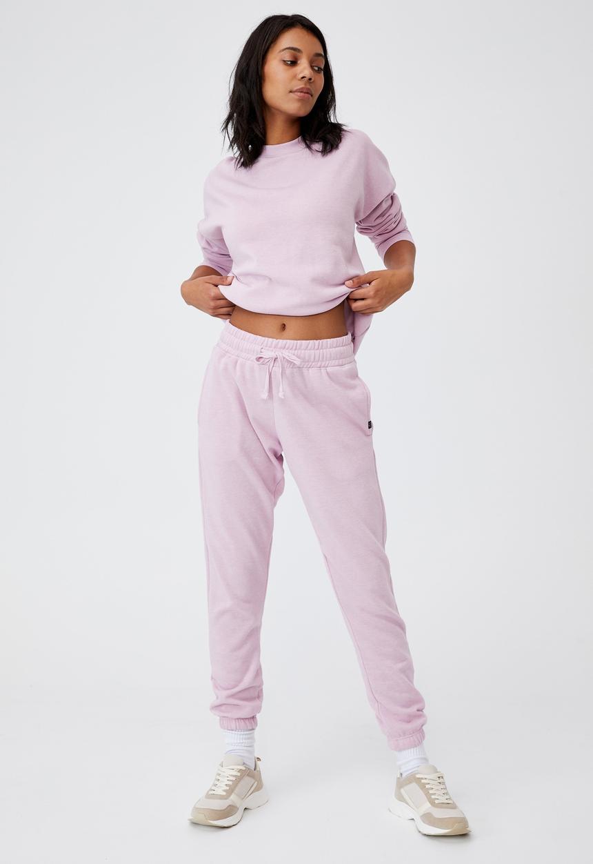 Cotton On - Lifestyle gym track pant - soft violet marle