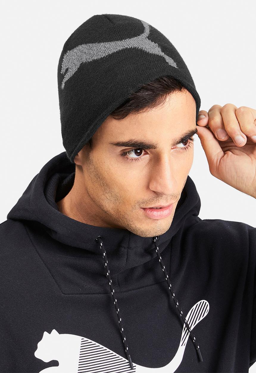 PUMA - Essential logo beanie  - black