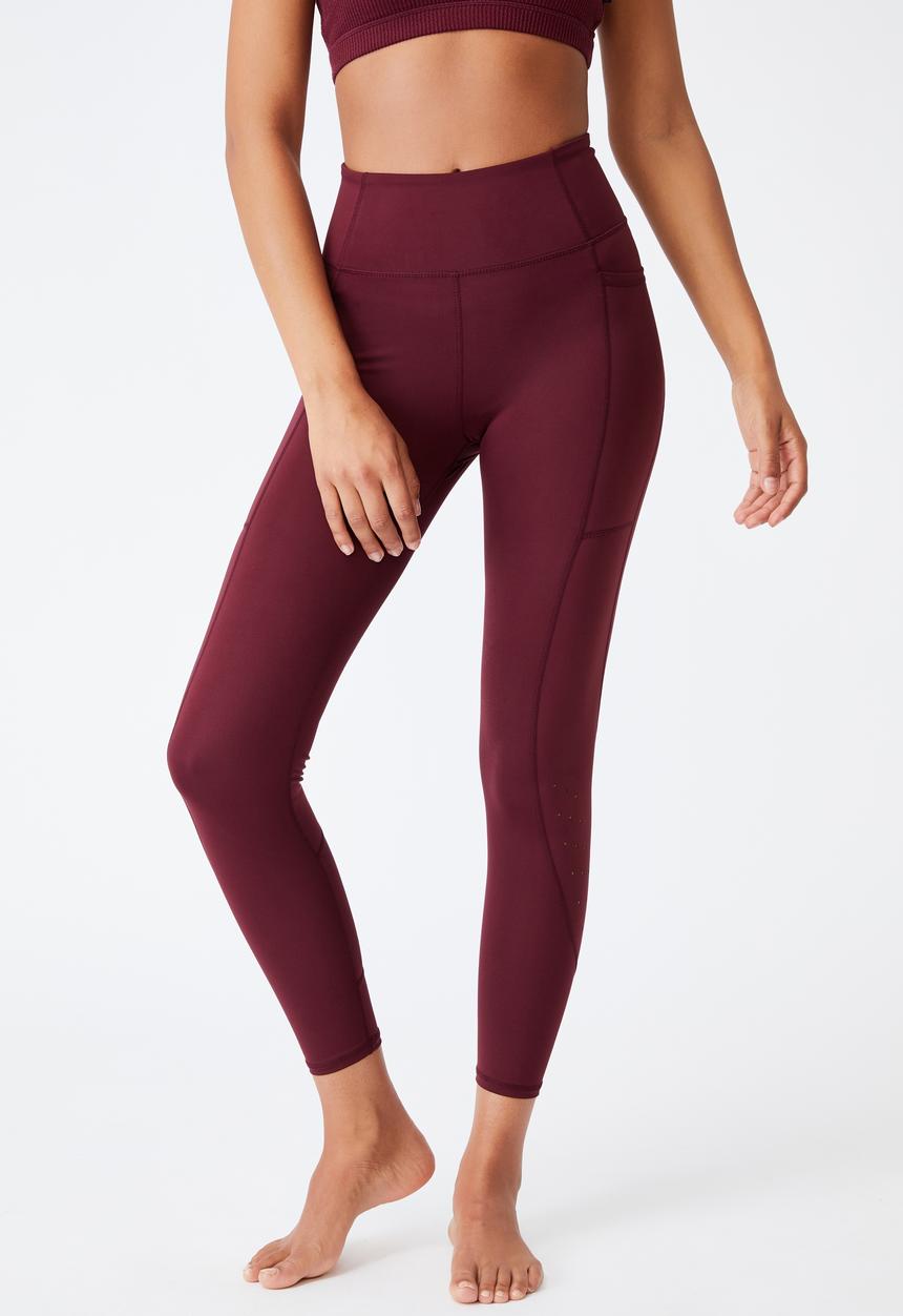 Cotton On - Lifestyle pocket 7/8 tight - mulberry laser