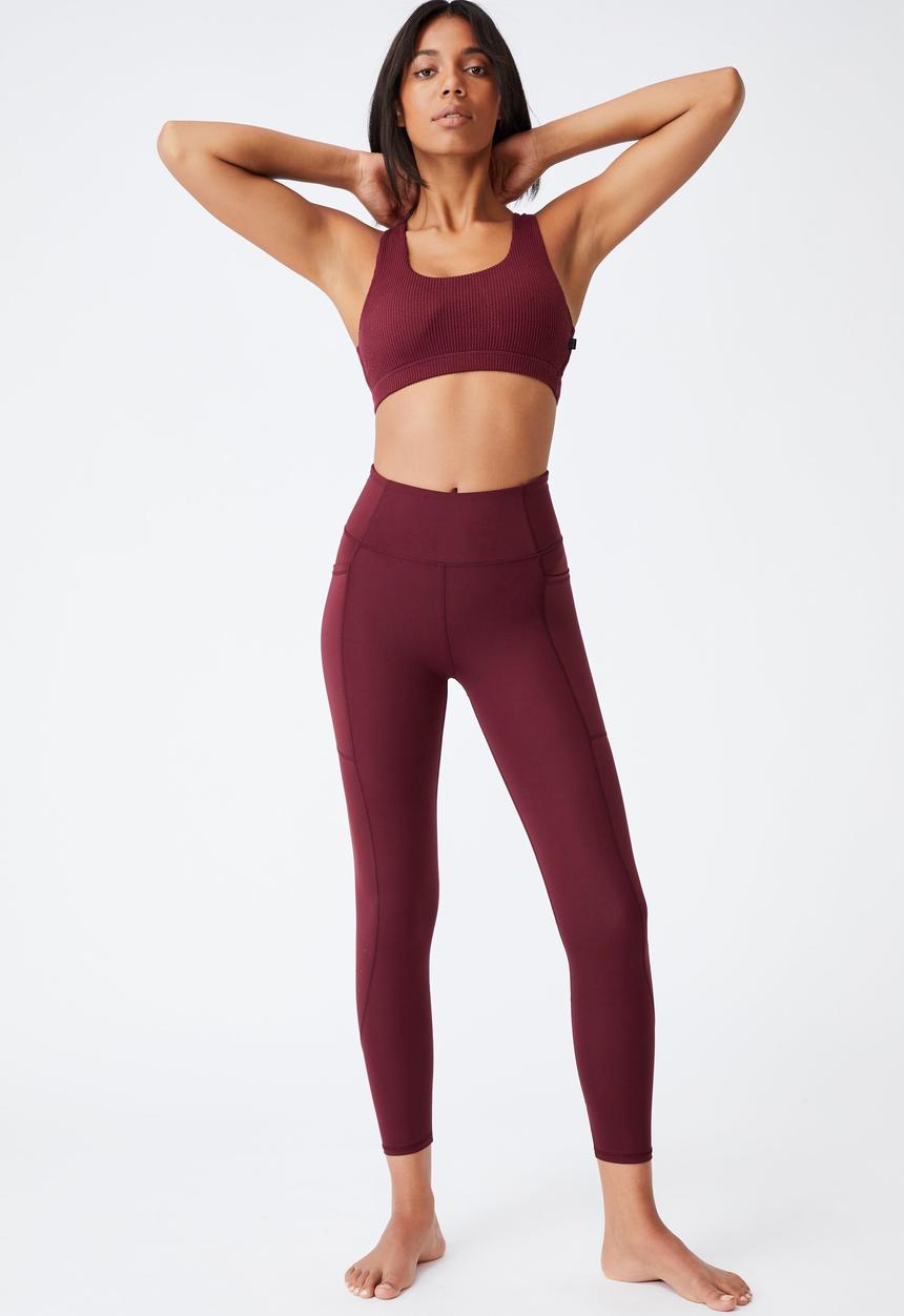 Cotton On - Lifestyle pocket 7/8 tight - mulberry laser
