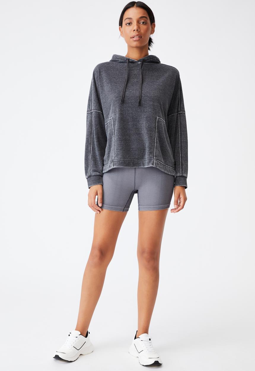 Cotton On - Lifestyle relaxed hoodie - washed black