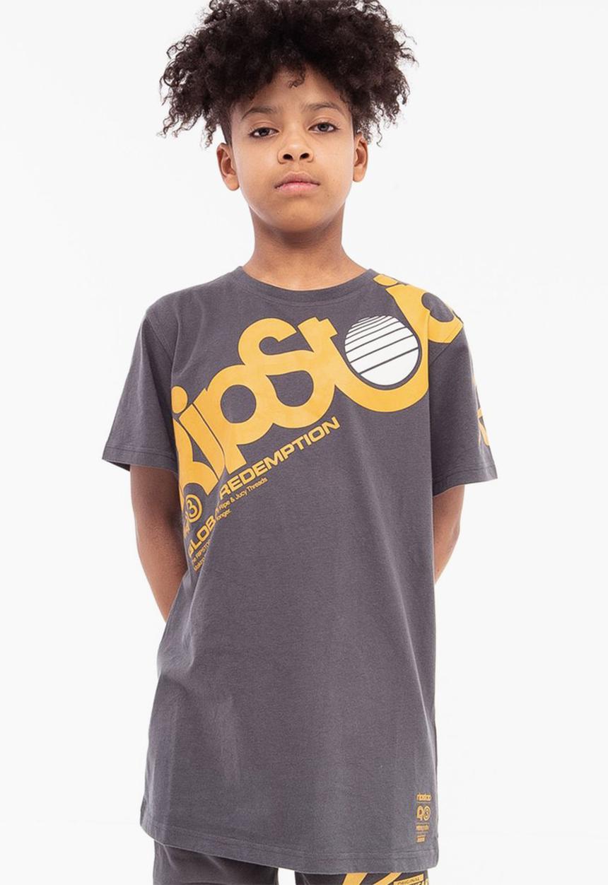 Ripstop - Plantan short sleeve tee - charcoal