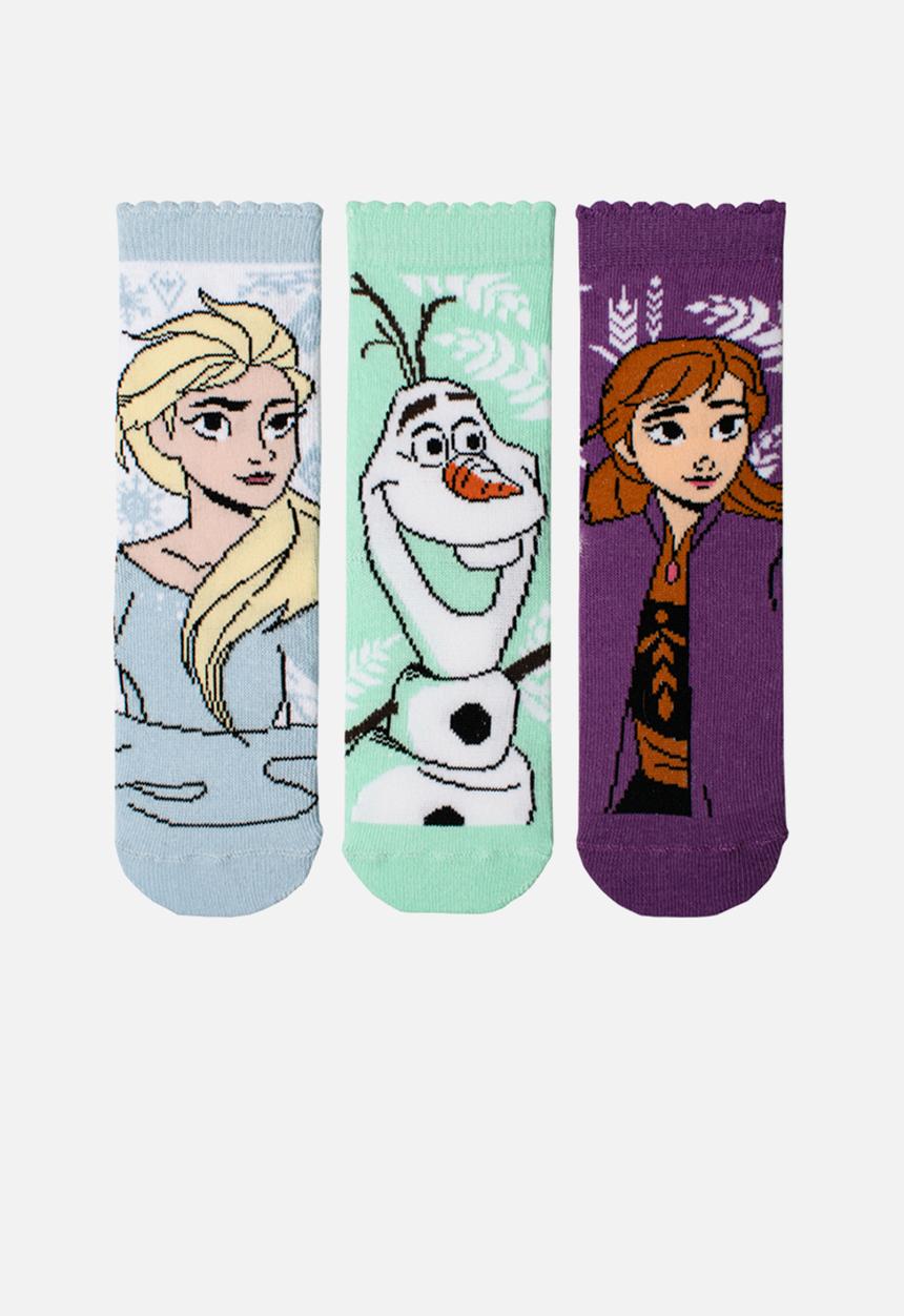 Character Group - 3 pack anklet sock frozen - multi