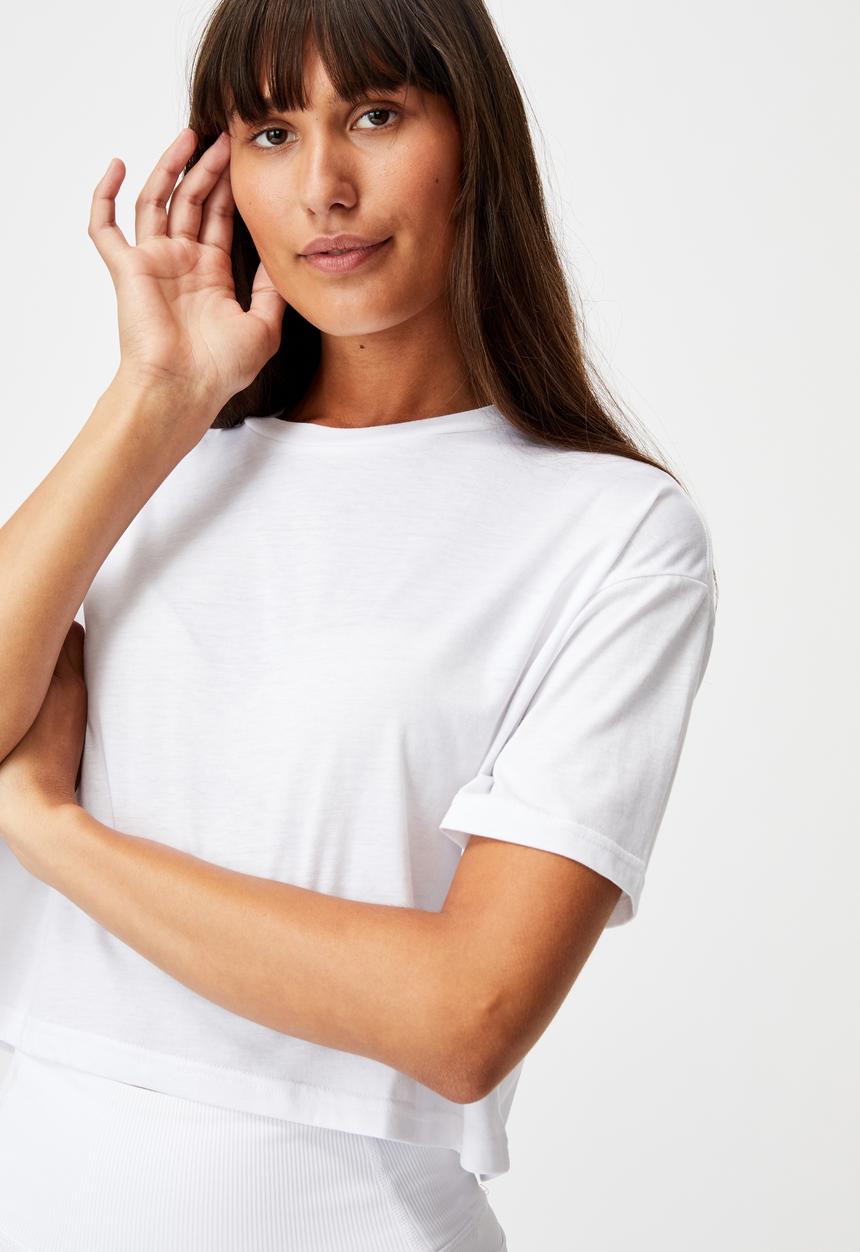 Cotton On - Relaxed active t-shirt - white