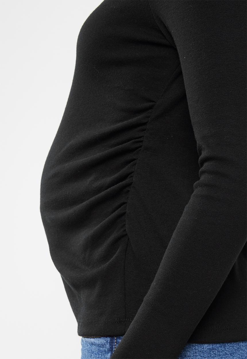 Cotton On - Maternity henley long sleeve top - black