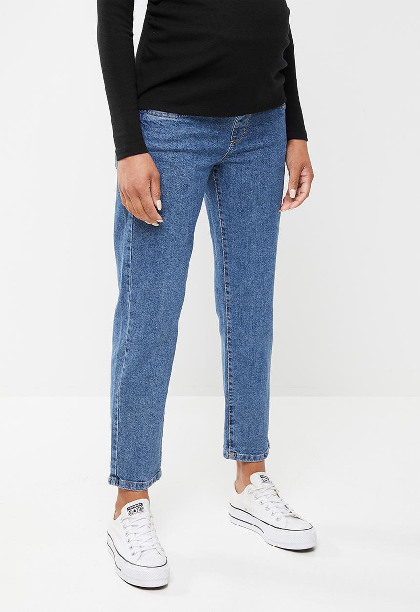 Cotton On - Maternity stretch mom jean - blue