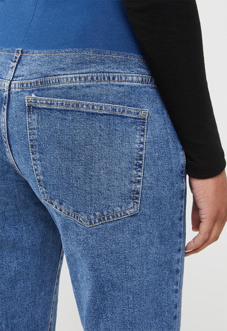 Cotton On - Maternity stretch mom jean - blue