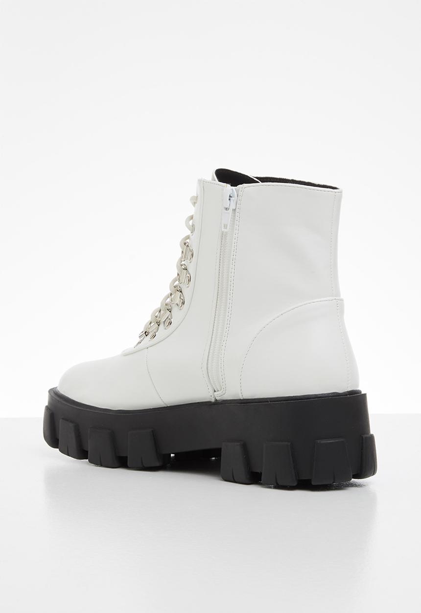 Superbalist - Sharr lace-up boot - white