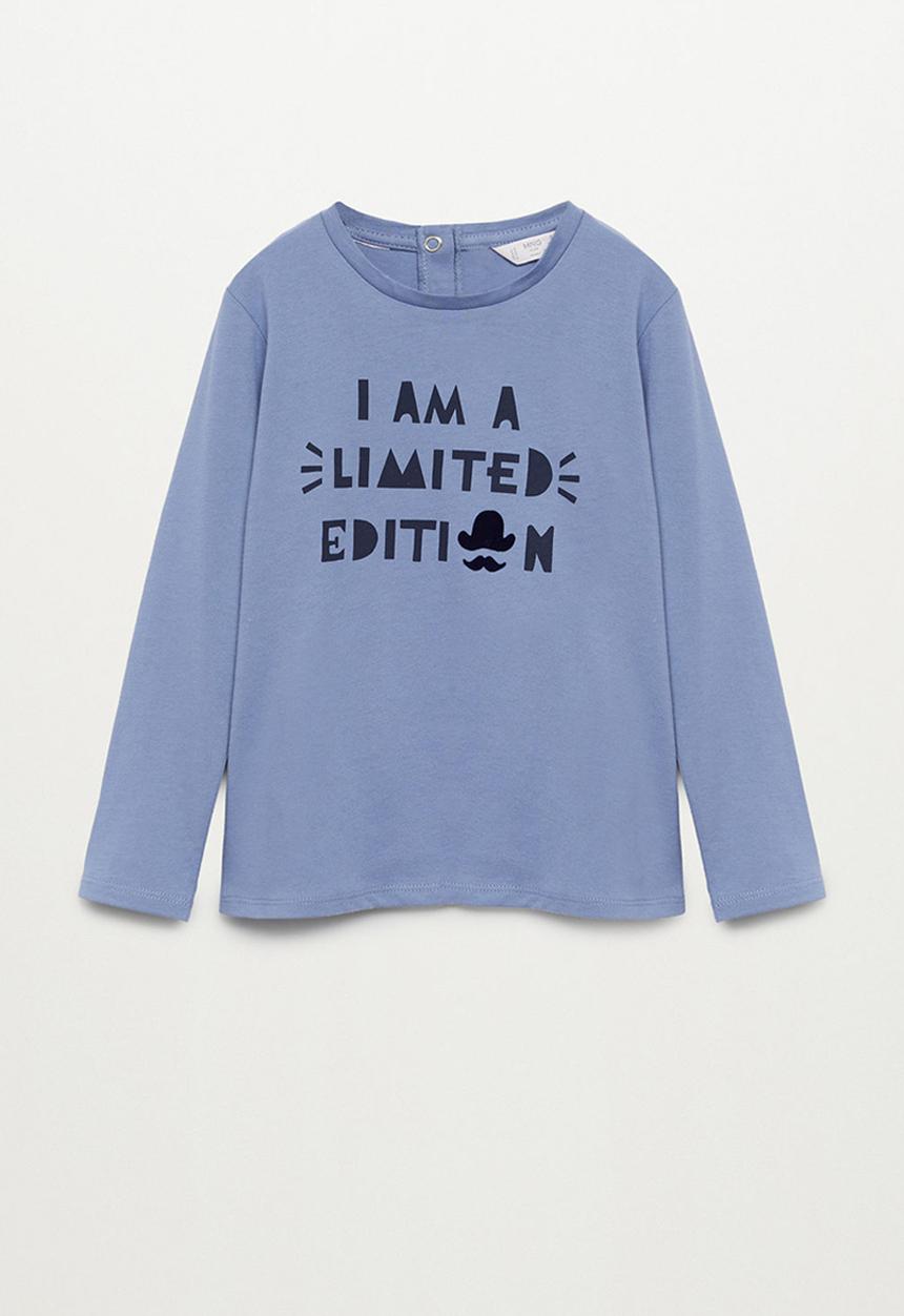 MANGO - Paul long sleeve tee - blue
