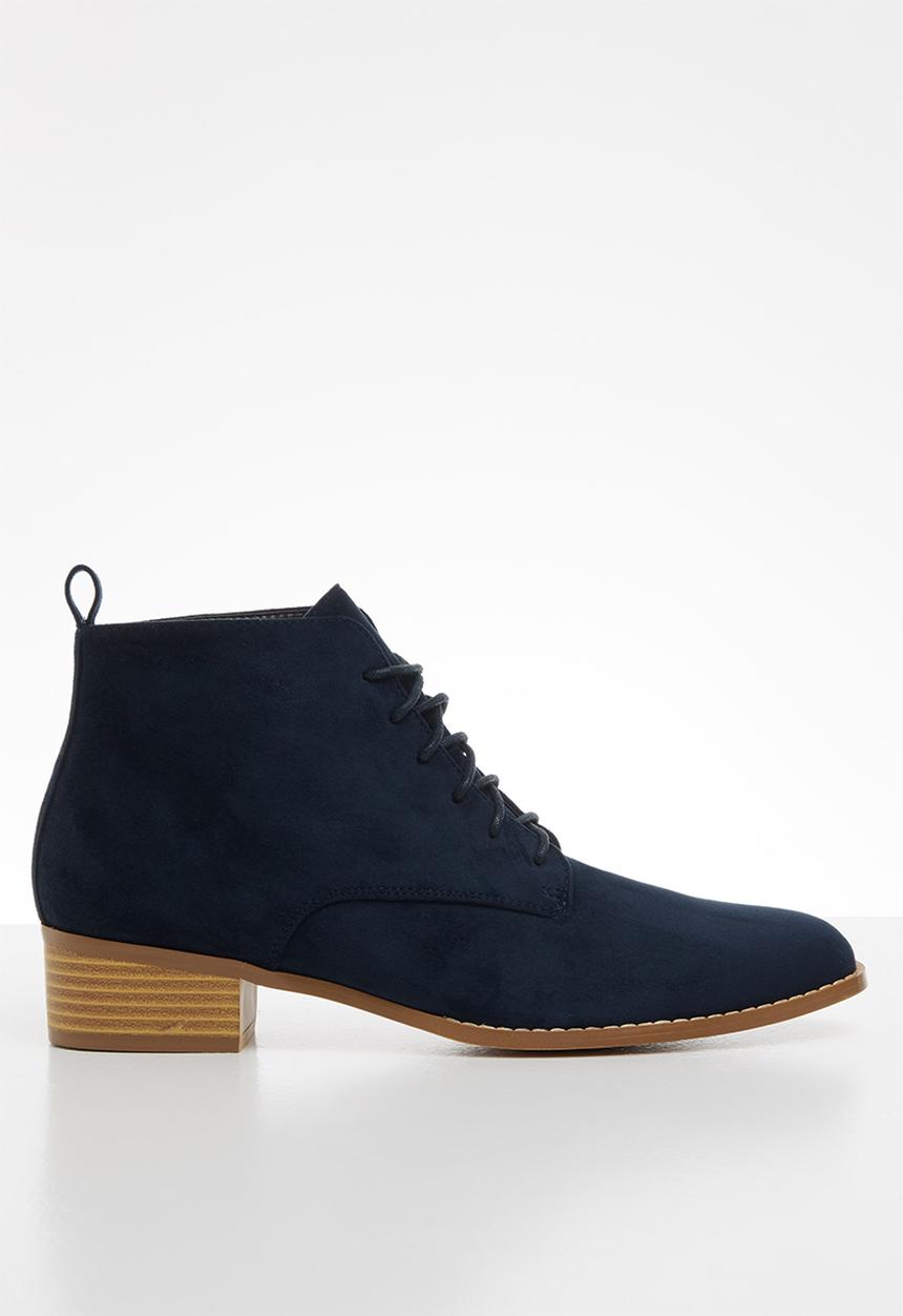 edit - Nandie lace-up boot - navy