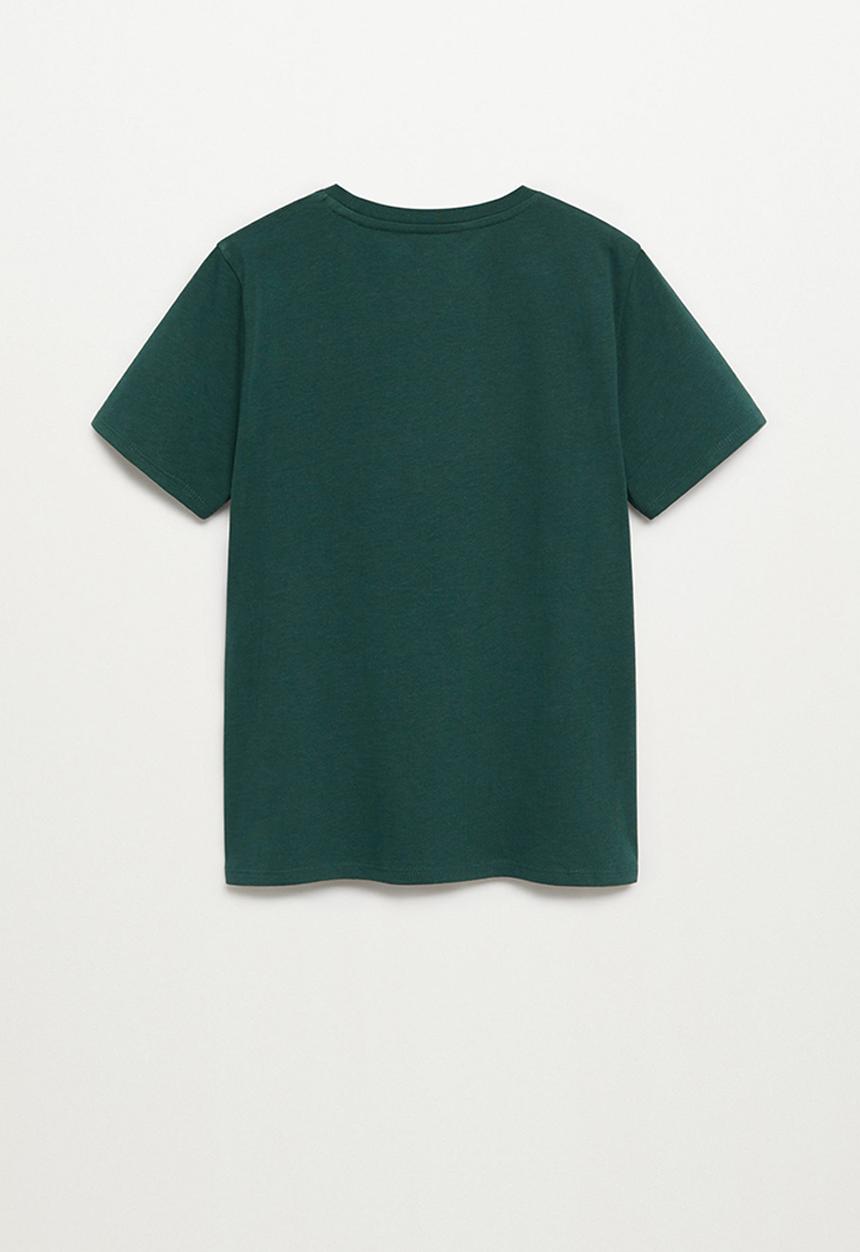 MANGO - Cross short sleeve tee - green