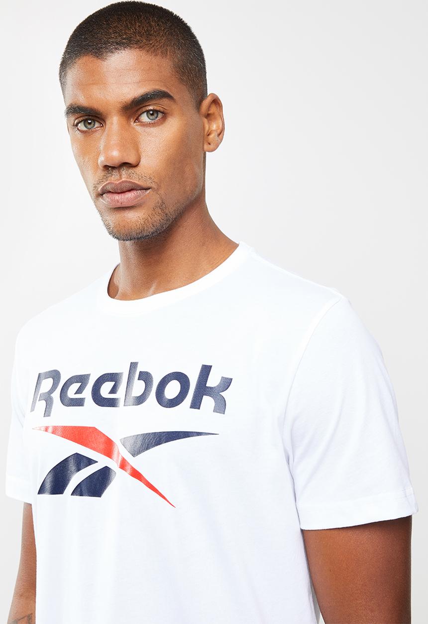Reebok - Gs reebok stacked tee - white