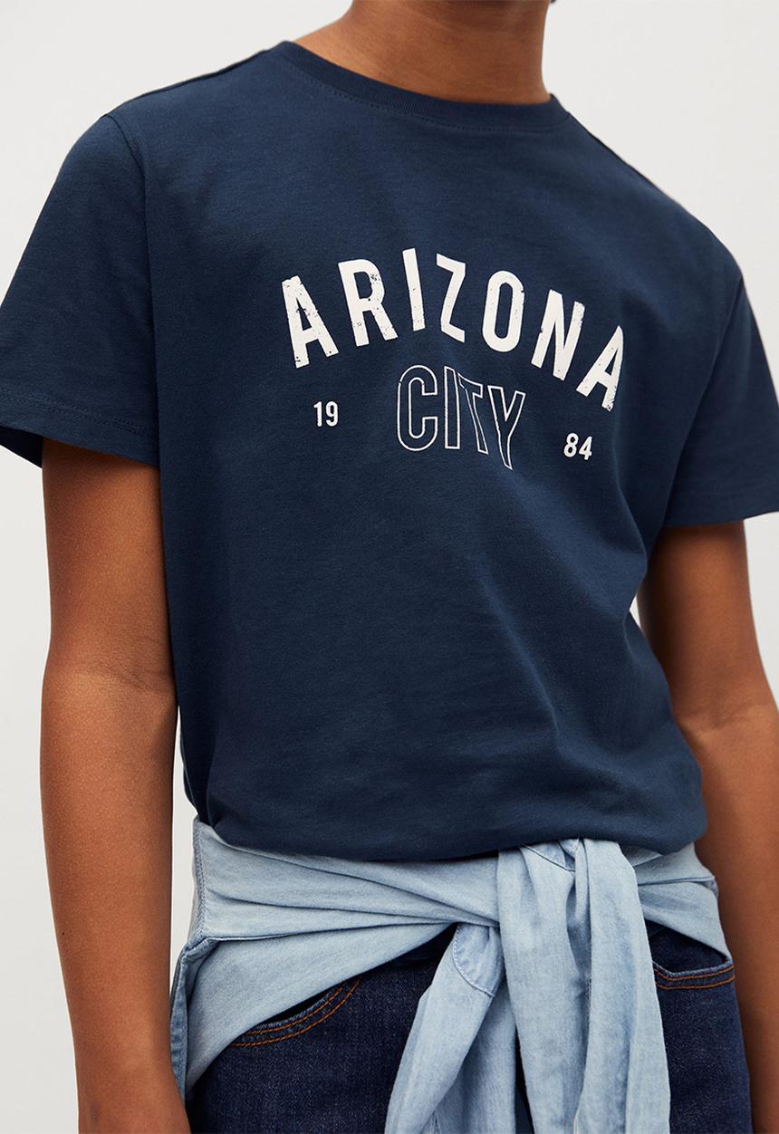 MANGO - Citie short sleeve tee - navy