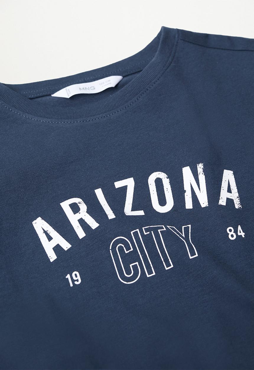 MANGO - Citie short sleeve tee - navy