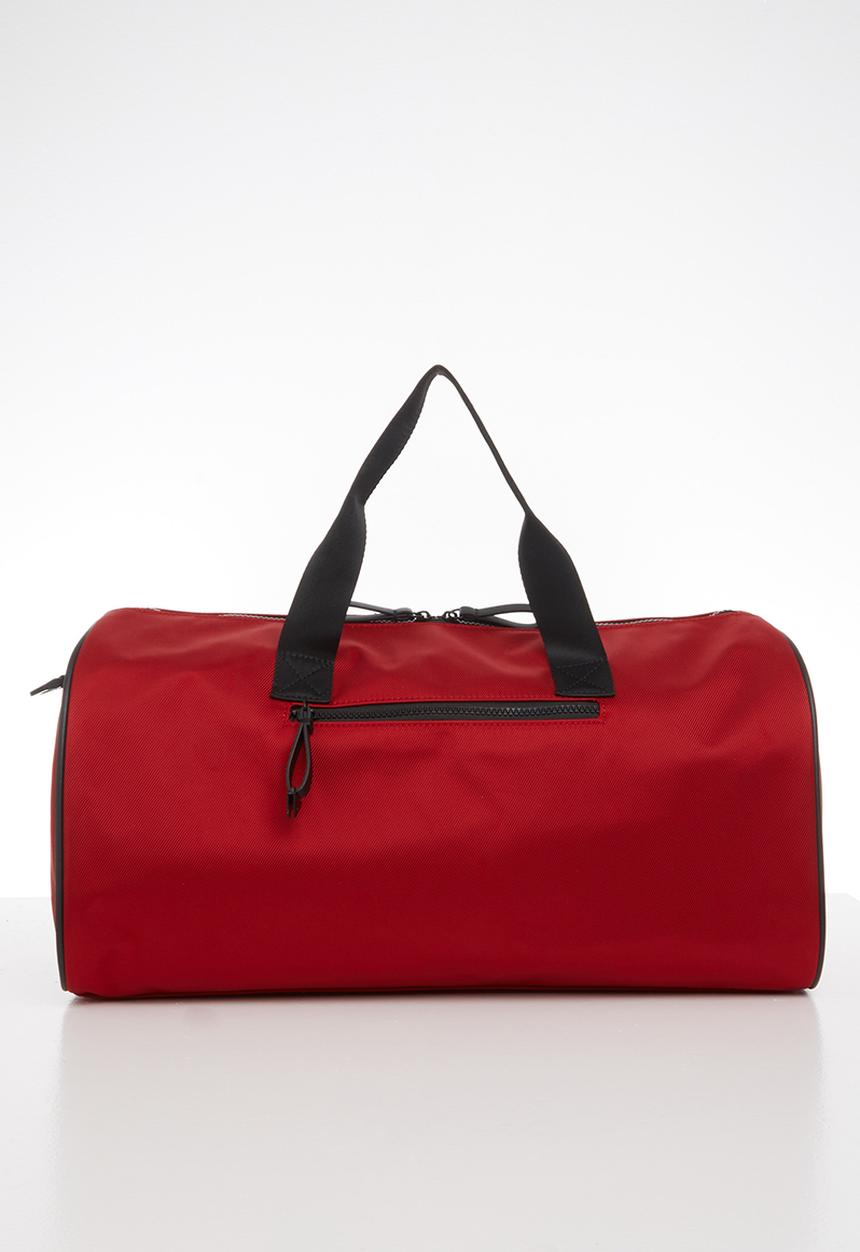 GUESS - Central small duffel - red & black