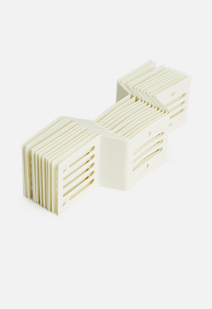 Fine Living - Honeycomb draw organiser set of 2 - white