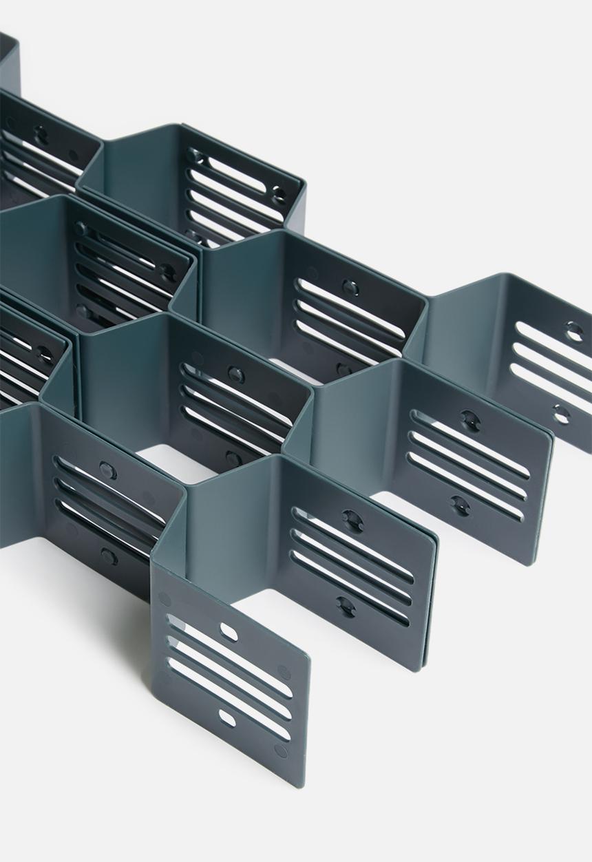 Fine Living - Honeycomb draw organiser set of 2 - dark blue