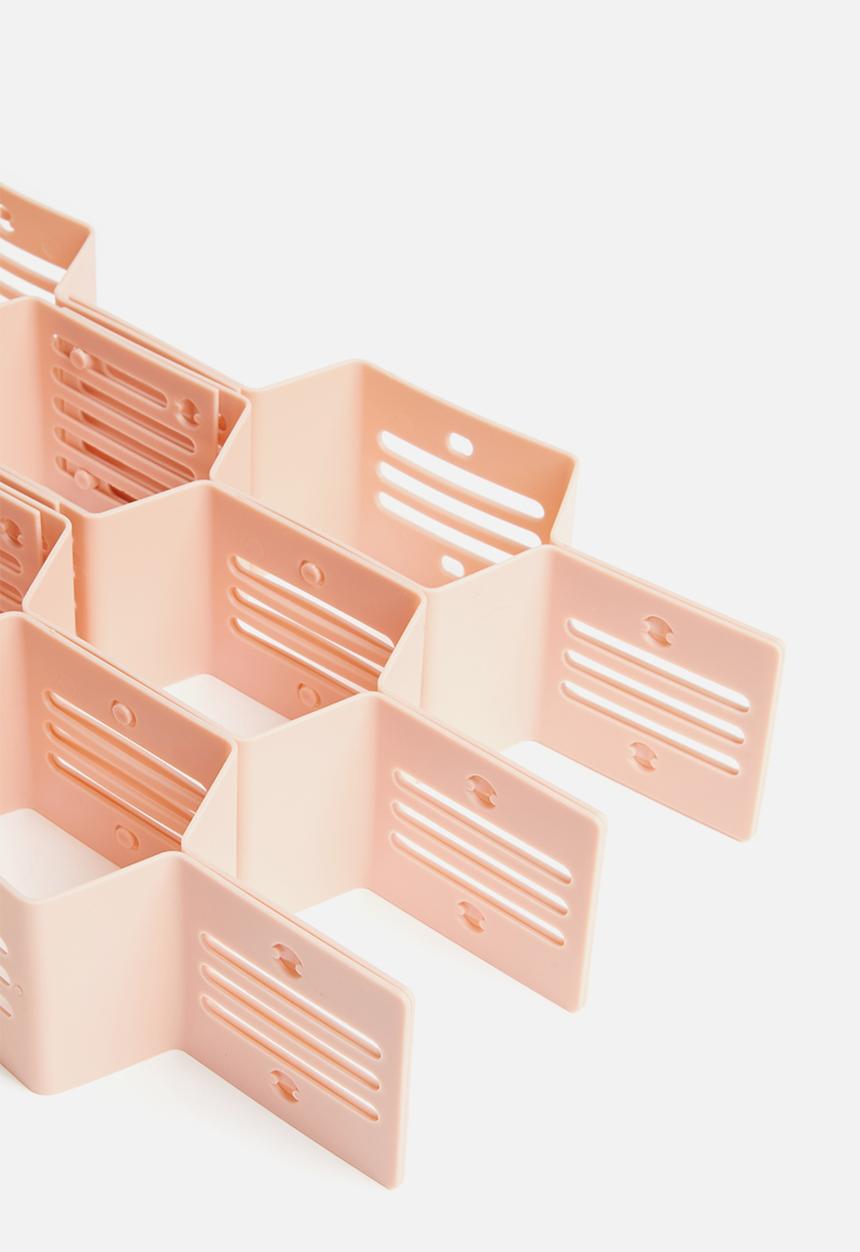 Fine Living - Honeycomb draw organiser set of 2 - pink