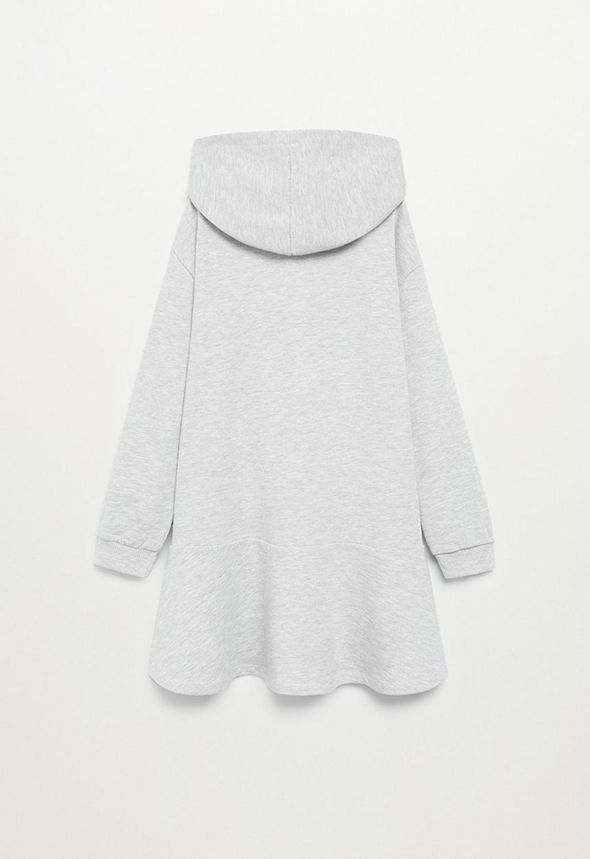MANGO - Lion dress - pastel grey