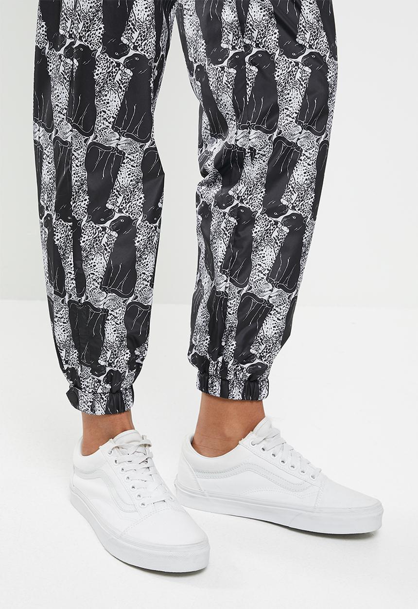 Vans - Leopard pants - black & white